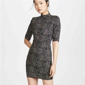 Alice + Olivia Inka Glitter Mini Dress